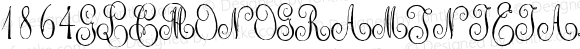 1864 GLC Monogram Initials W90