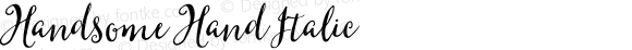 Handsome Hand Italic