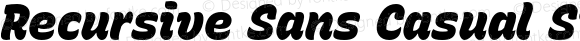 Recursive Sans Casual Static Black Italic