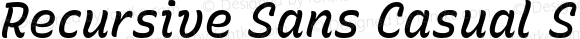 Recursive Sans Casual Static Medium Italic