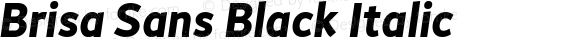 Brisa Sans Black Italic