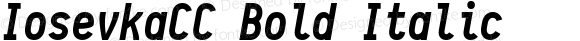 IosevkaCC Bold Italic