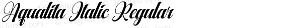 Aqualita Italic Regular