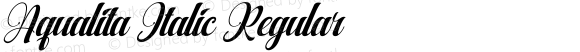 Aqualita Italic Regular