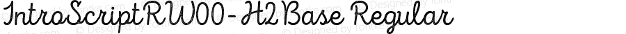 IntroScriptRW00-H2Base Regular Version 1.00
