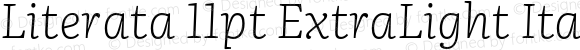 Literata 11pt ExtraLight Italic