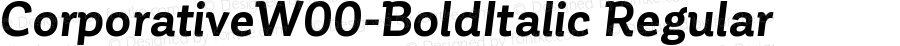 Corporative W00 Bold Italic