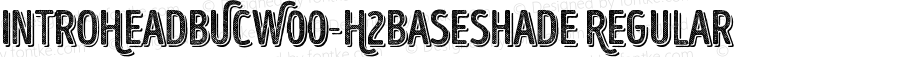 IntroHeadBUCW00-H2BaseShade Regular Version 1.00