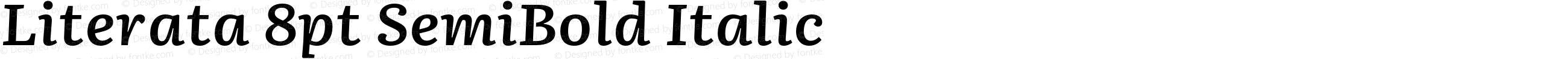 Literata 8pt SemiBold Italic