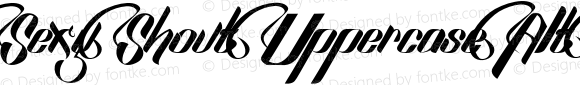 Sexy Shout Uppercase Alt Bold Italic