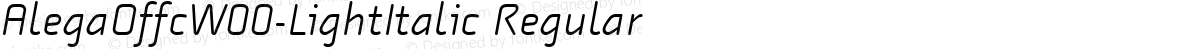 AlegaOffcW00-LightItalic Regular