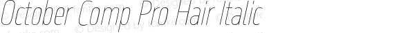 October Comp Pro Hair Italic