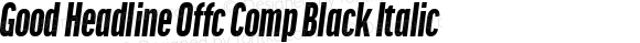 Good Headline Offc Comp Black Italic