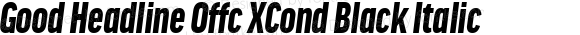 Good Headline Offc XCond Black Italic