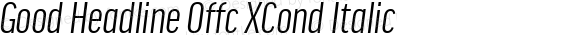 Good Headline Offc XCond Italic
