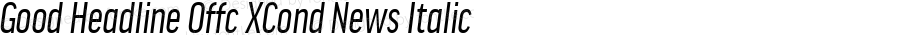 Good Headline Offc XCond News Italic