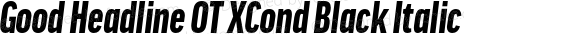 Good Headline OT XCond Black Italic