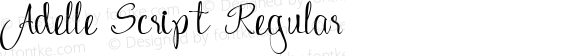 Adelle Script Regular