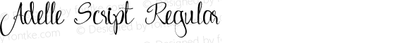 Adelle Script Regular