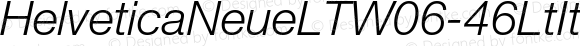 HelveticaNeueLTW06-46LtIt Regular