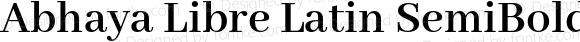 Abhaya Libre Latin SemiBold