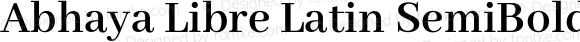 Abhaya Libre Latin SemiBold