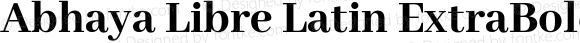 Abhaya Libre Latin ExtraBold Regular