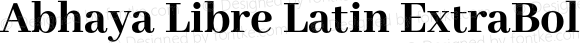 Abhaya Libre Latin ExtraBold Regular