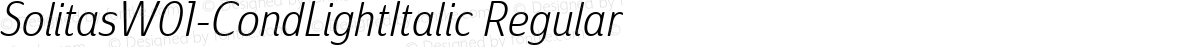 SolitasW01-CondLightItalic Regular