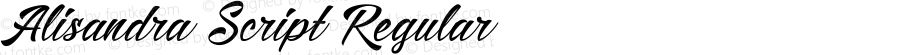 Alisandra Script Regular Unknown