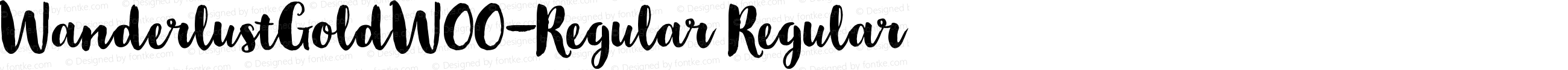 WanderlustGoldW00-Regular Regular