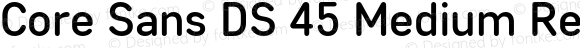 Core Sans DS 45 Medium Regular