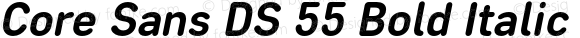 Core Sans DS 55 Bold Italic