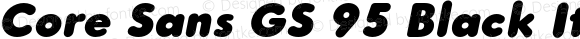 Core Sans GS 95 Black Italic