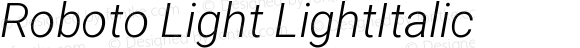 Roboto Light LightItalic