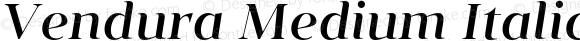 Vendura Medium Italic