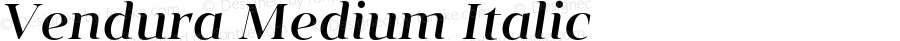 Vendura Medium Italic
