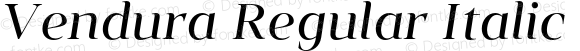 Vendura Regular Italic