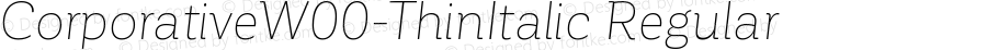 CorporativeW00-ThinItalic Regular