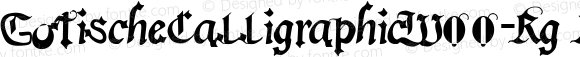 GotischeCalligraphicW00-Rg Regular Version 1.00