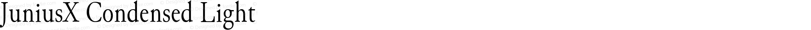 JuniusX Condensed Light
