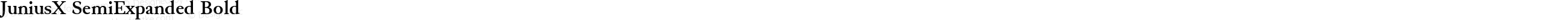 JuniusX SemiExpanded Bold