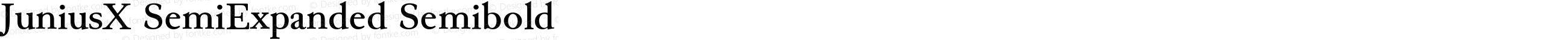 JuniusX SemiExpanded Semibold