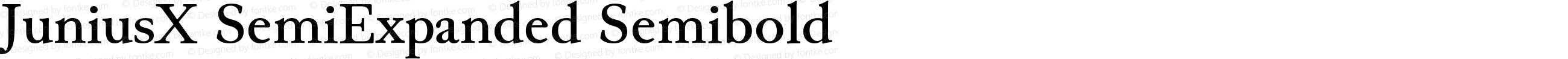 JuniusX SemiExpanded Semibold