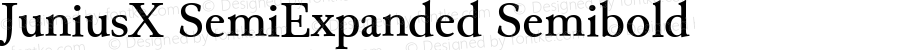 JuniusX SemiExpanded Semibold