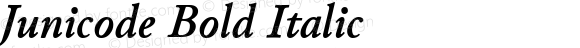 Junicode Bold Italic