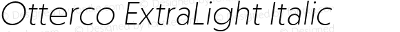 Otterco ExtraLight Italic