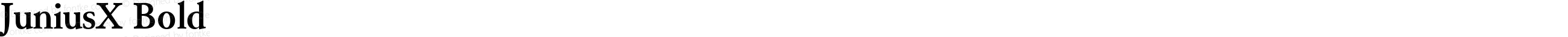 JuniusX Bold