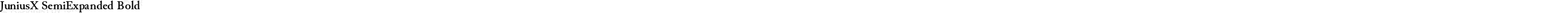 JuniusX SemiExpanded Bold