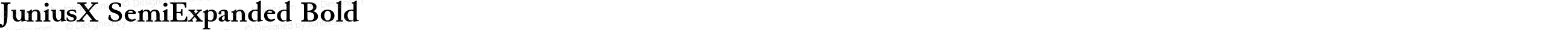 JuniusX SemiExpanded Bold